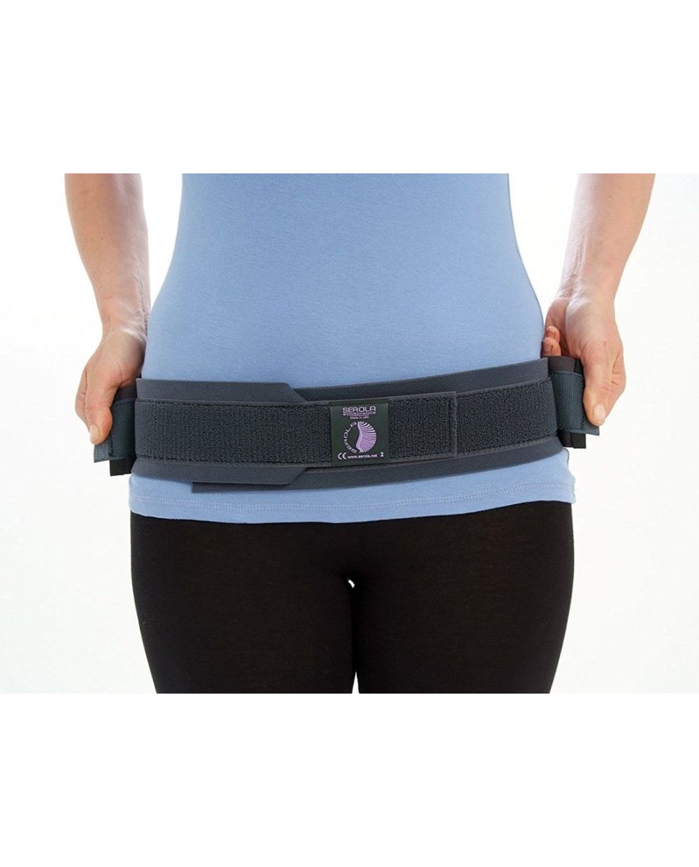Sacroiliac support belt clearance